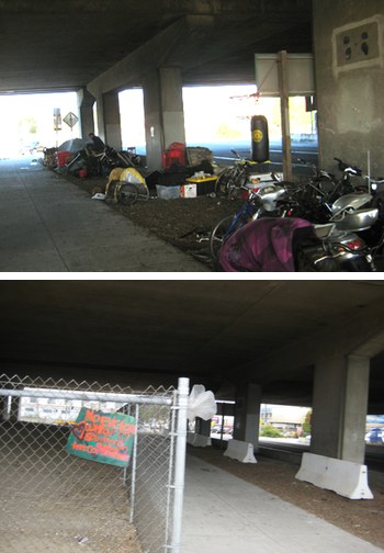 homeless encampment