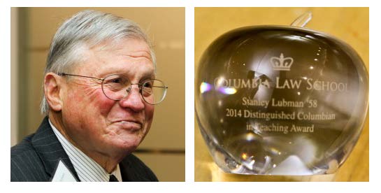 Stanley Lubman Receives 2014 Distinguished Columbian Award