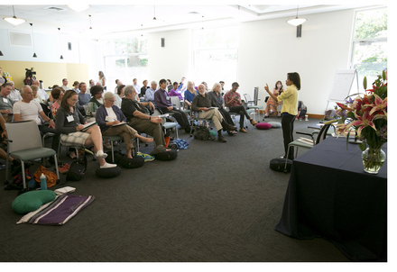 Rhonda Magee speaking at the 2013 Workshop on Mindfulness in Legal Education