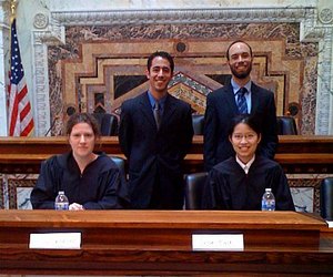 Students and alumna Marisa Gonzalez at the U.S. Ninth Circuit Court of Appeals