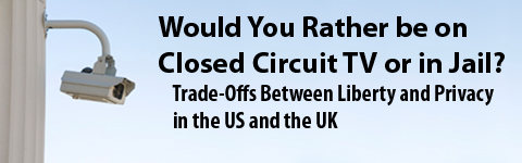 Would you rather be on closed circuit TV or in jail? Trade-offs between liberty and Privacy in the US and the UK