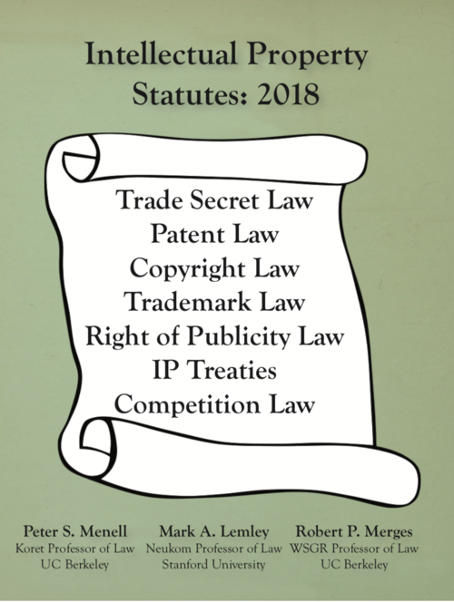 Intellectual property statutes 2018