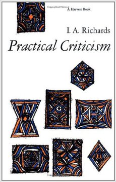 book jacket for: Practical Criticism: A Study of Literary Judgment