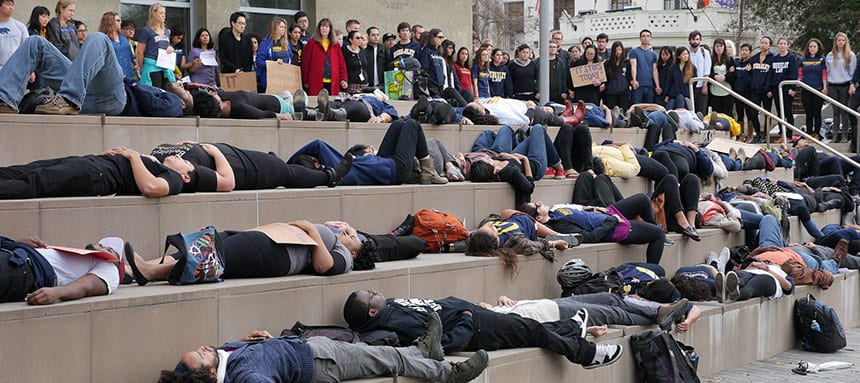 die-in photo