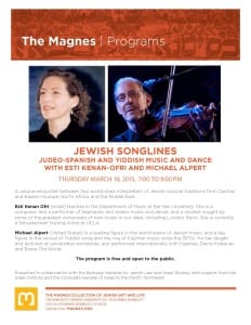 Jewish Songlines Concert