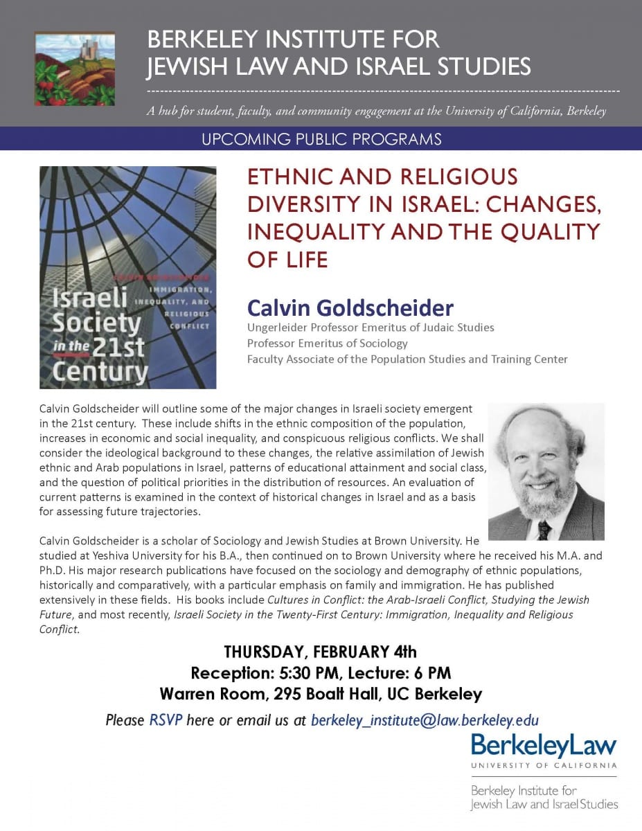 Public Talk Calvin Goldscheider