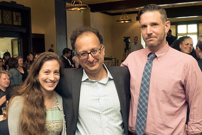 Abigail Ludwig '15, Dean Sujit Choudhry, and Scott Wallace '15