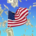 Flag and money