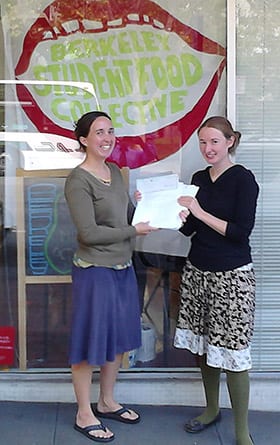 Practicum clients Christina Oatfield and Brighid O’Keane, co-founders of Berkeley Student Food Collective.