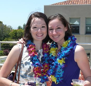 Team coaches Emily Tienken '12 and Suzanne Jaffe '12.