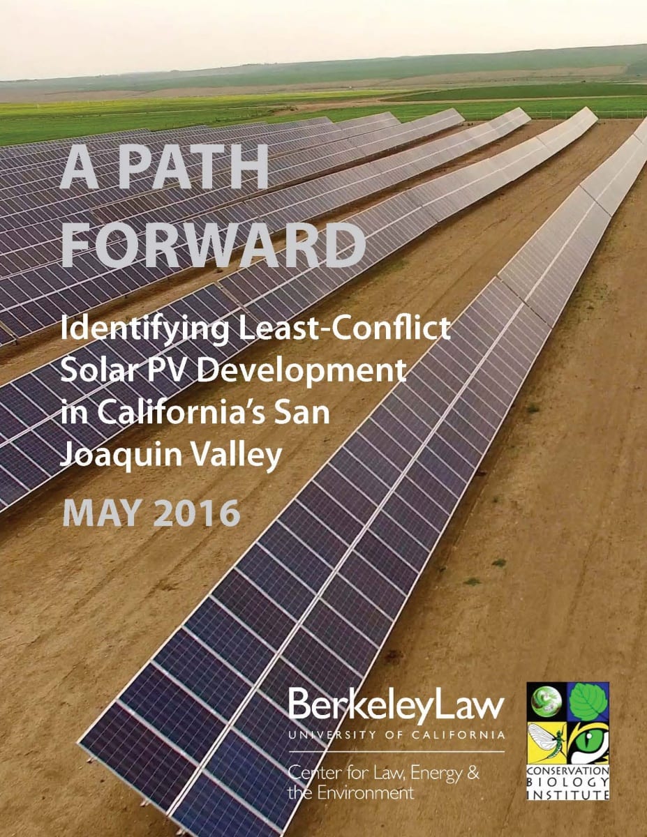 View A Path Forward: Identifying Least-Conflict Solar PV Development in California's San Joaquin Valley
