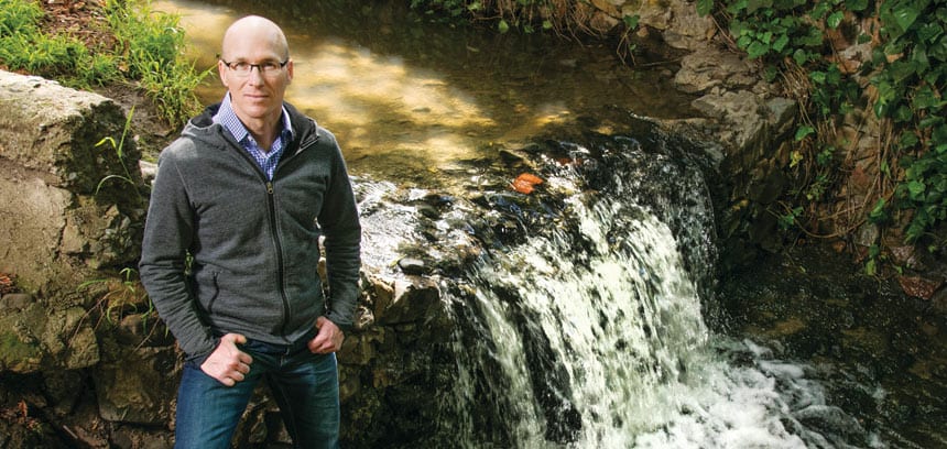 FLOWING FORWARD: Director Michael Kiparsky leads the Wheeler Water Institute, which strives to develop policy prescriptions for water-related problems. Photo by Jim Block.