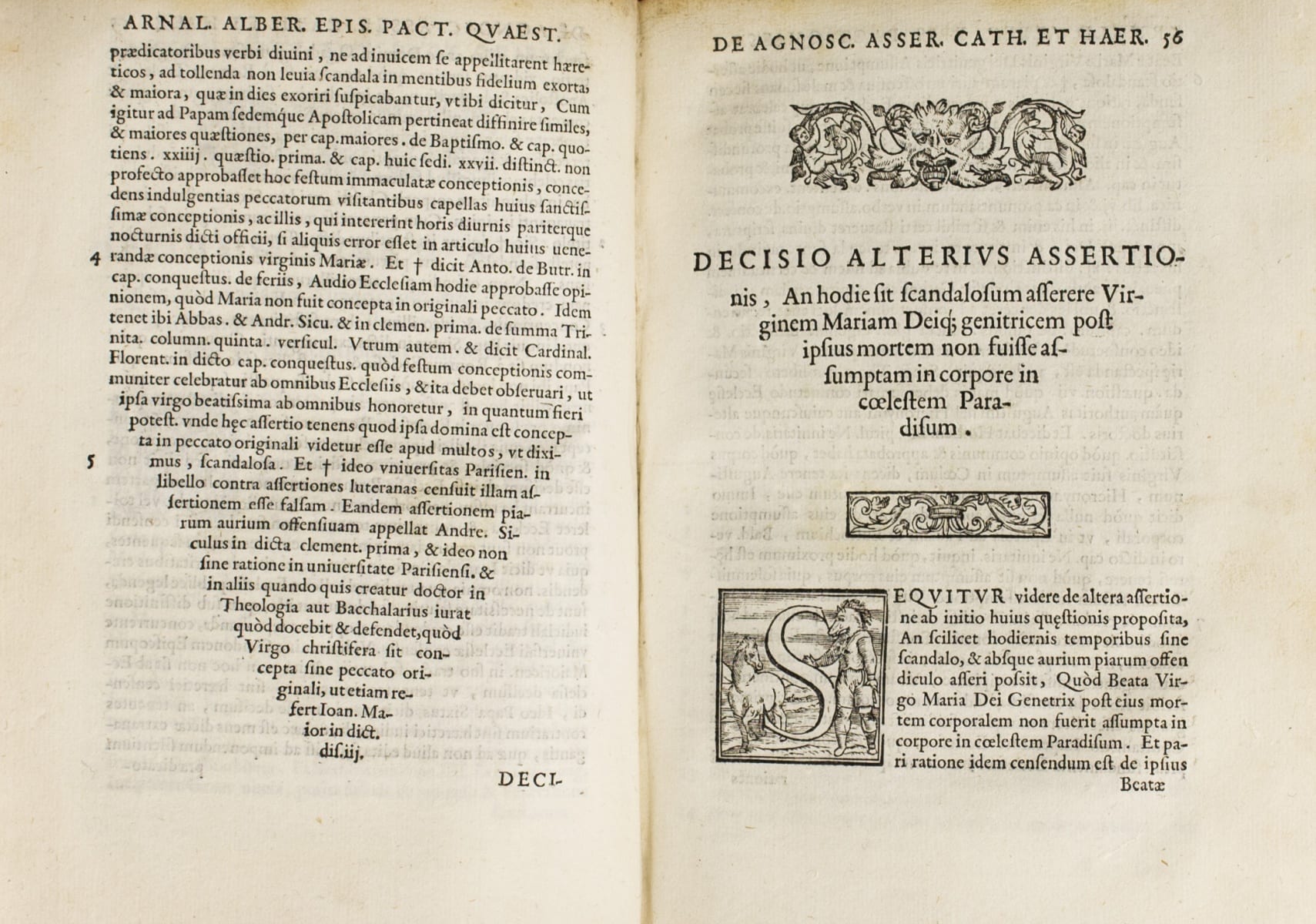 Photograph of two pages in Tractatus nouus aureus et solemnis de haereticis