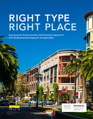 View Right Type, Right Place: Assessing the Environmental and Economic Impacts of Infill Residential Development through 2030