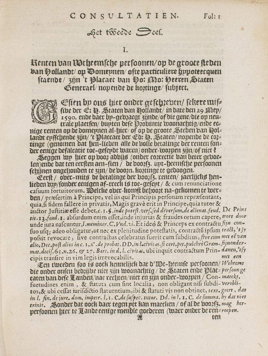Page from book in latin from 1600s. Links to larger version of this image.