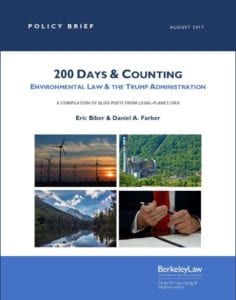 View 200 Days and Counting: Environmental Law & the Trump Administration