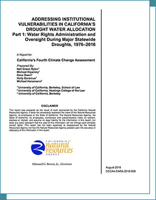 Open Drought Water Allocation page