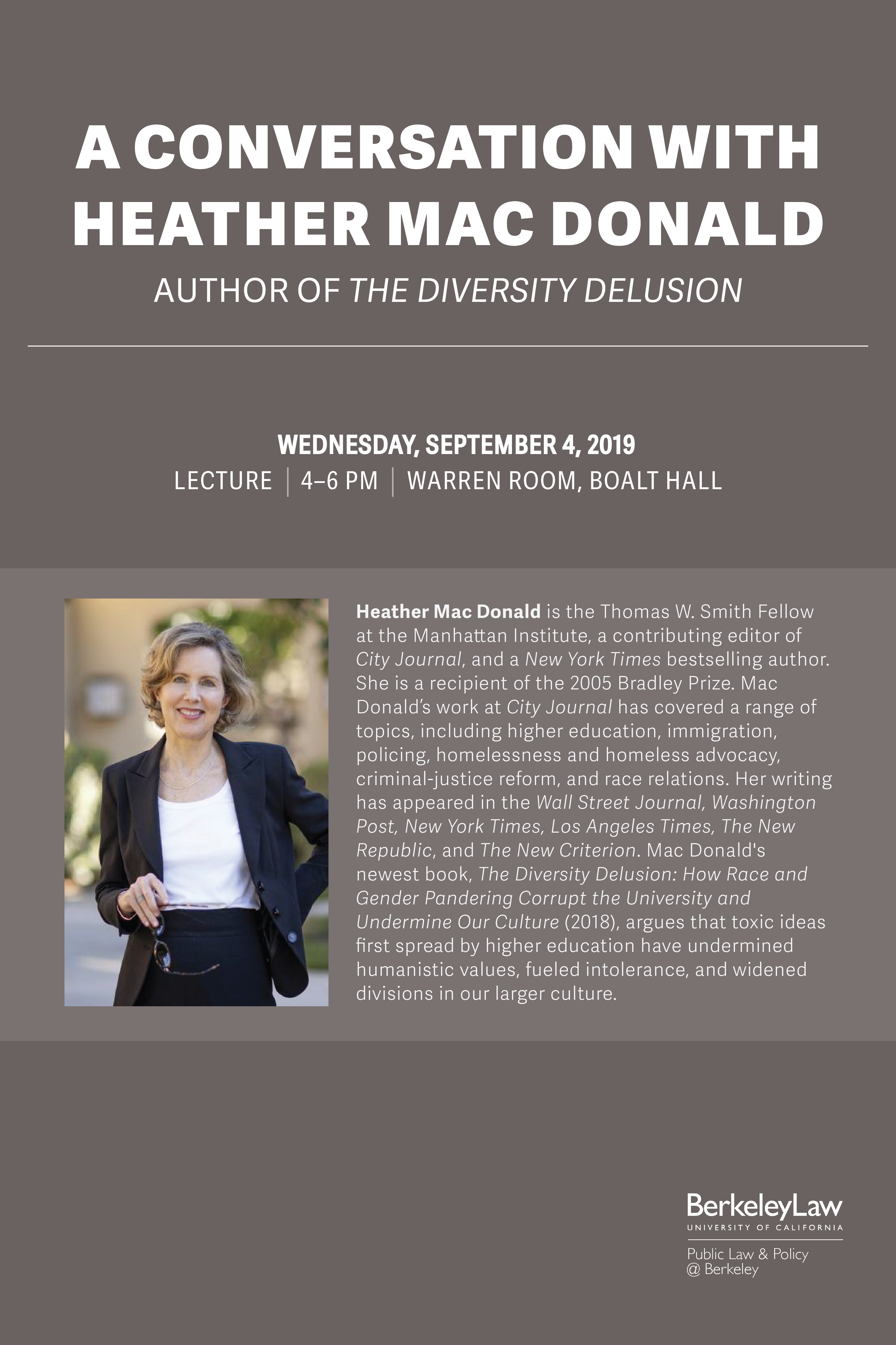 A Conversation with Heather Mac Donald