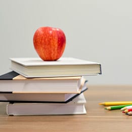 books and apple