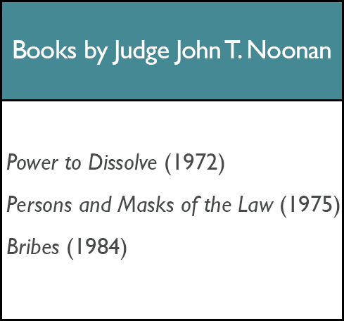 Books by Judge John T Noonan.