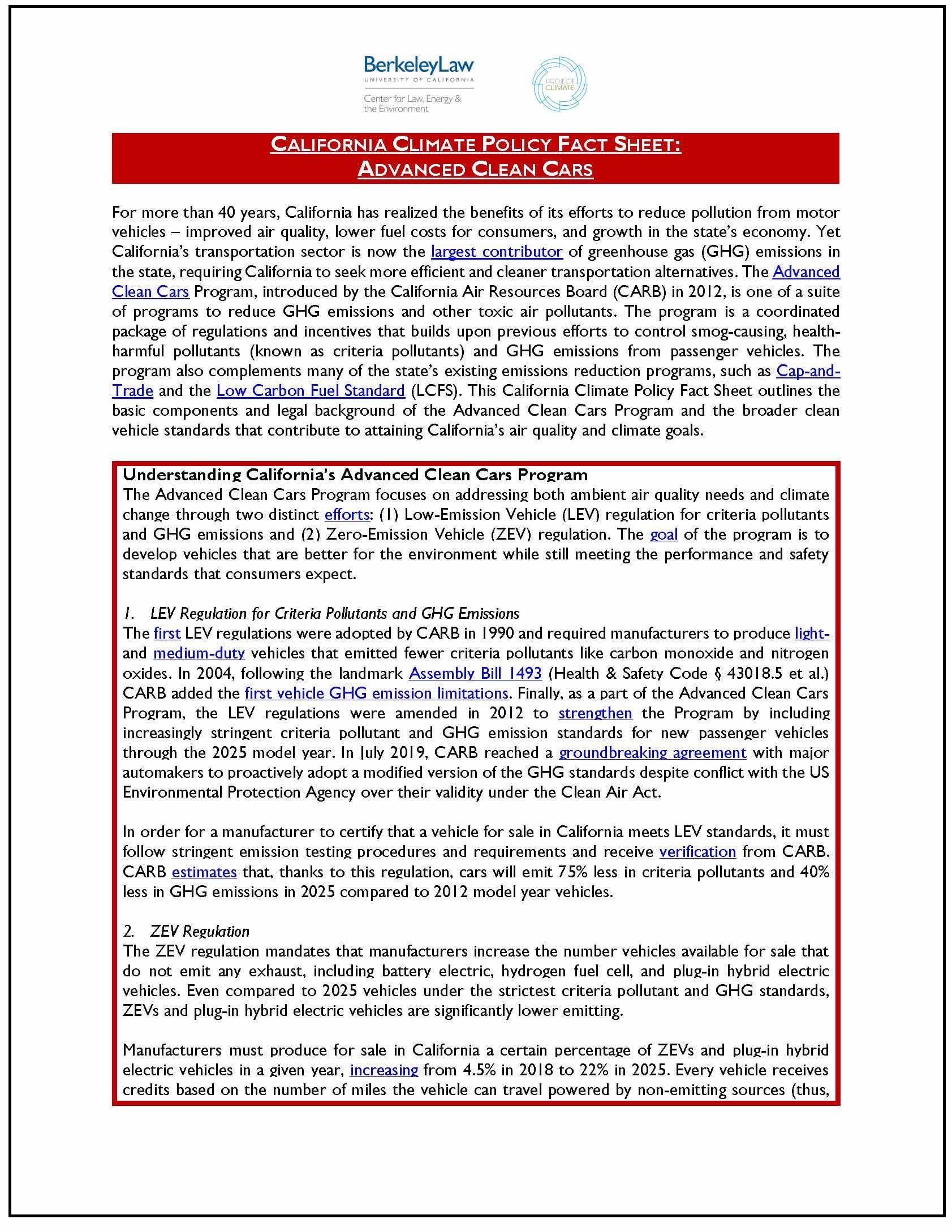 View PDF for Advanced Clean Cars