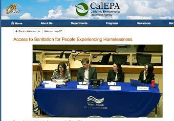 Panel on clean water for homeless