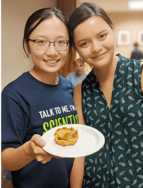 sundial food co-founders with plate of food