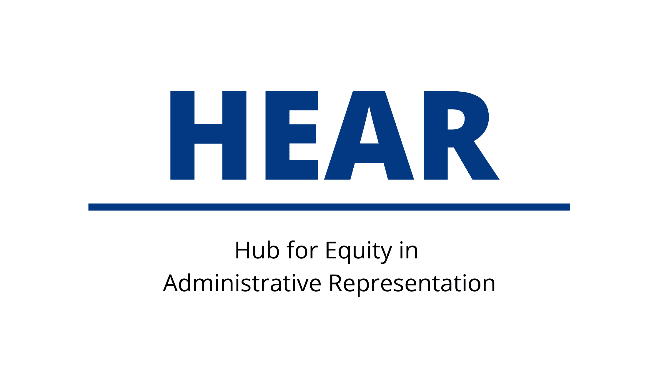 HEAR (Hub for Equity in Administrative Representation) Logo