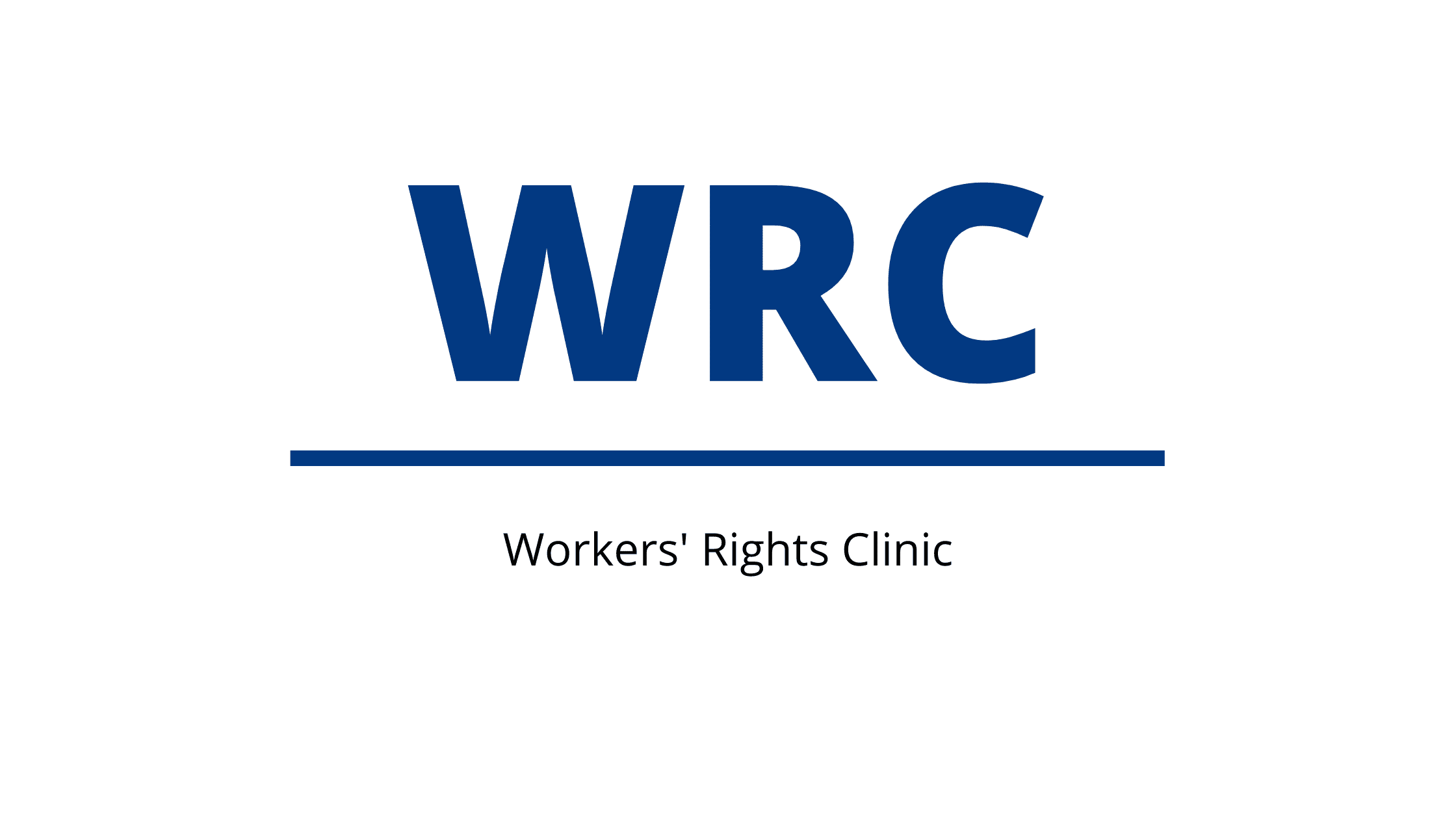 WRC (Workers' Rights Clinic) SLP Logo