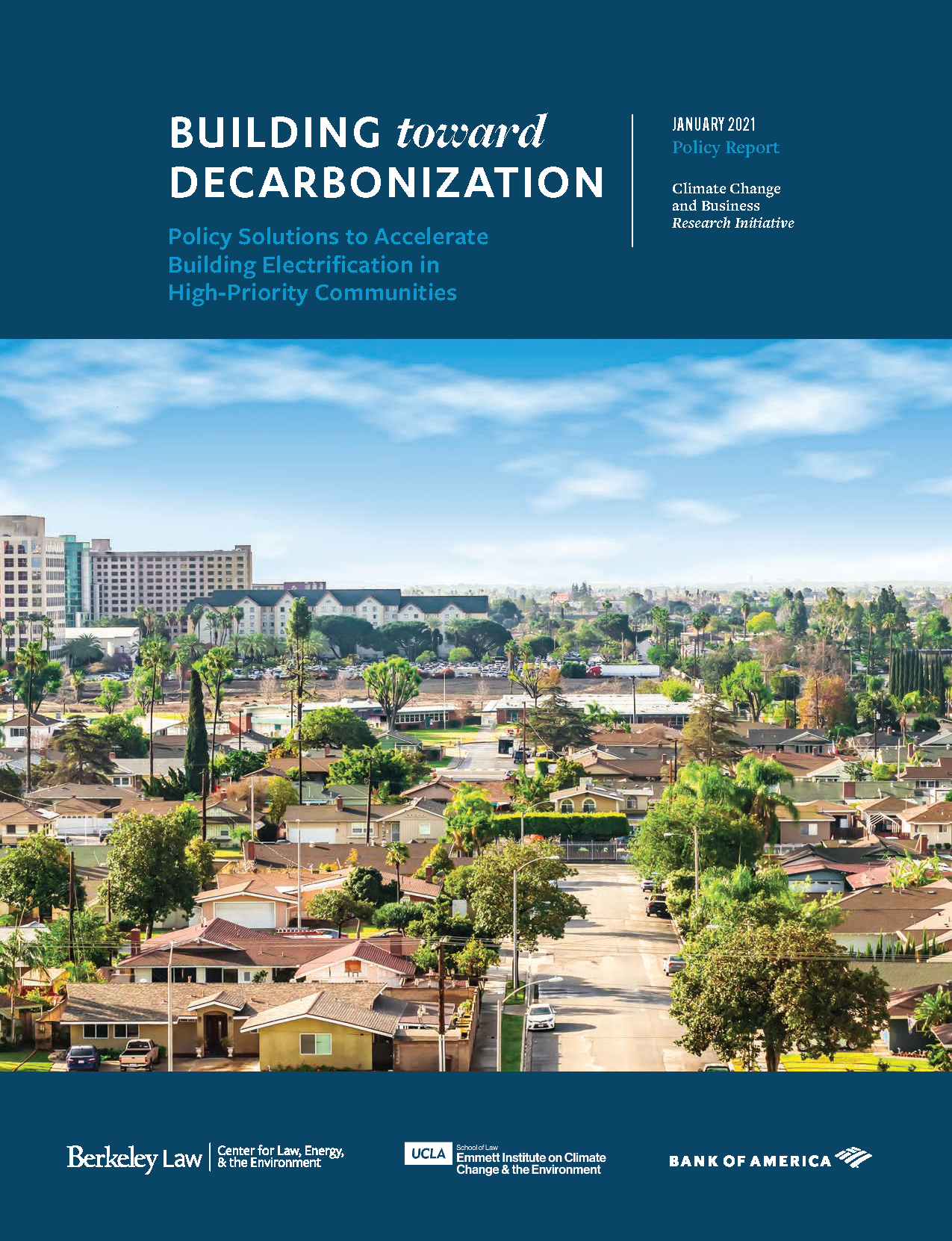 Building towards Decarbonization report cover
