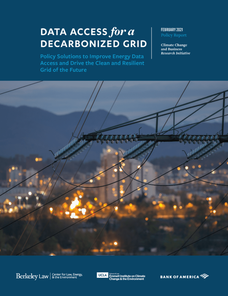 Data Access for a Decarbonized Grid report cover