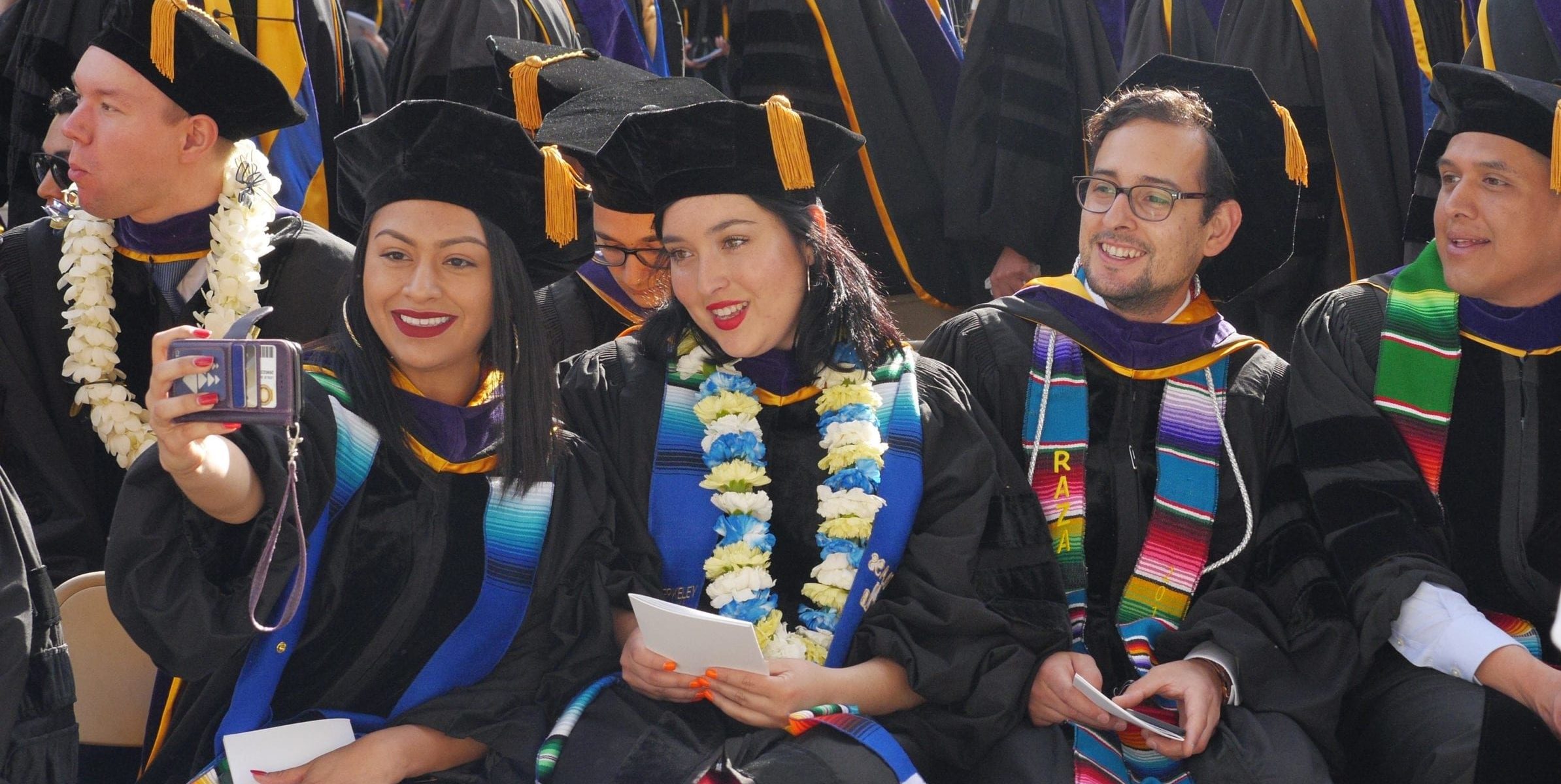 Graduates smiling