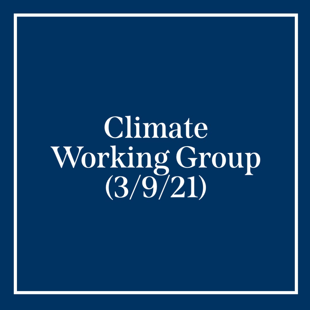 Climate working group