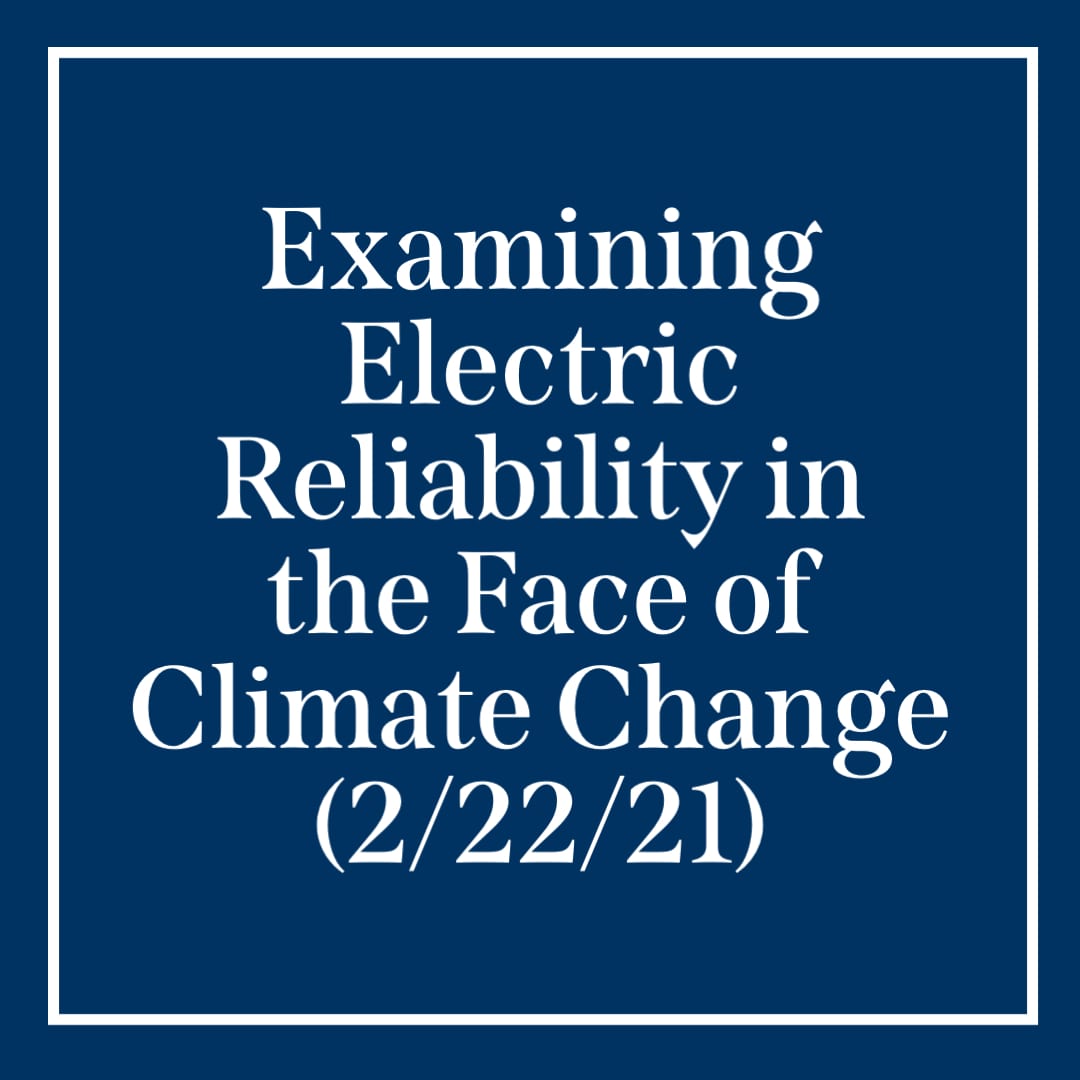 Examining electric reliability in the face of climate change