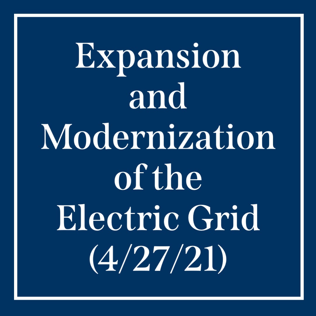 Expansion and modernization of the electric grid