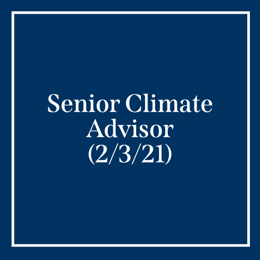 Senior climate advisor