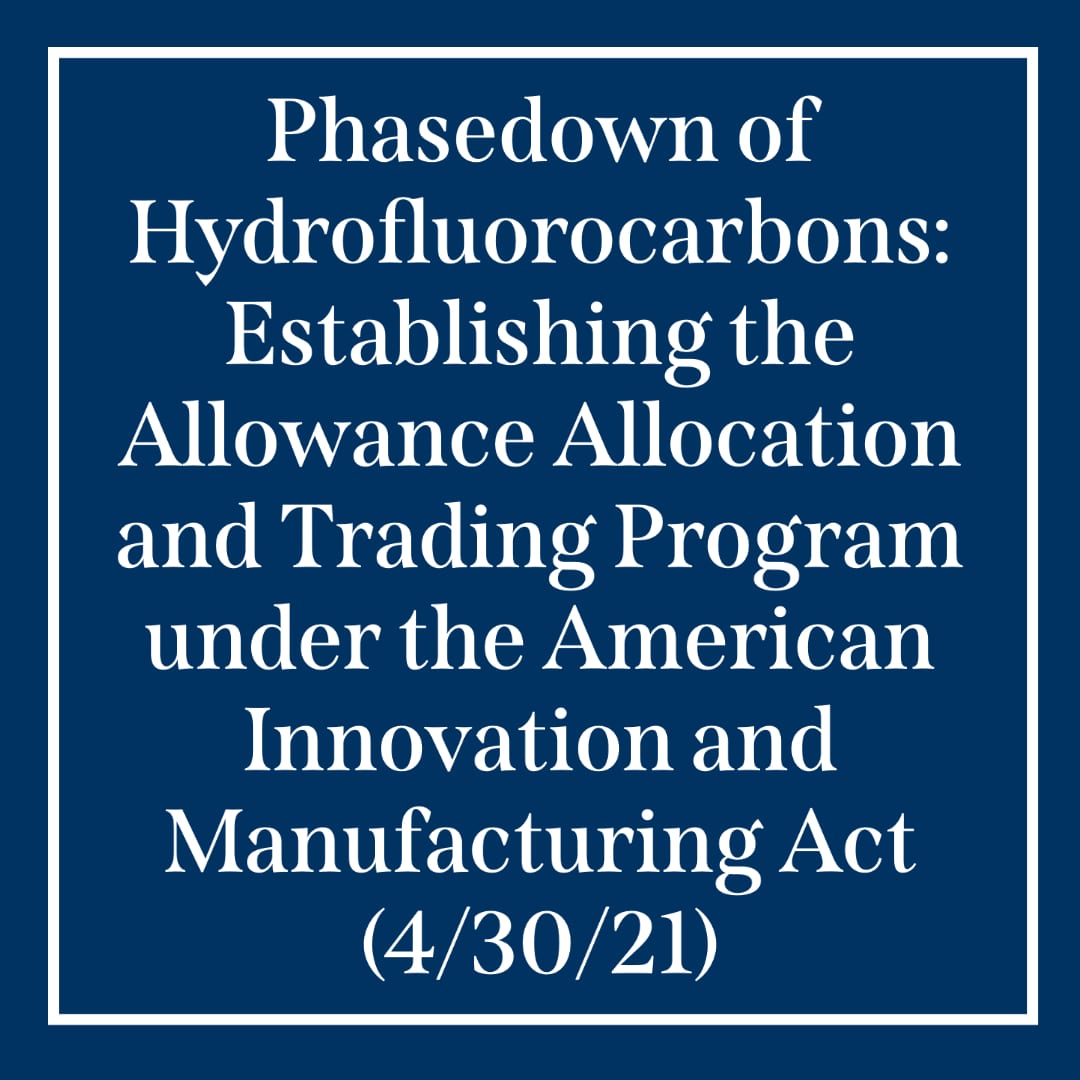 Phasedown of hydrofluorocarbons