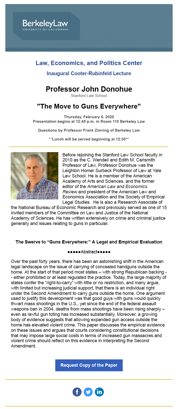 Flyer for John Donohue Talk