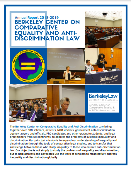 View PDF for Berkeley Center on Comparitive Equality and Anti-Discrimination Law Annual Report 2018-2019
