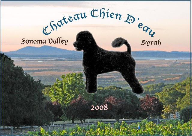 Chateau Chien wine poster