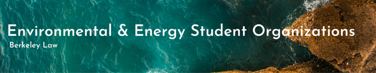 Environment and Energy student orgs banner
