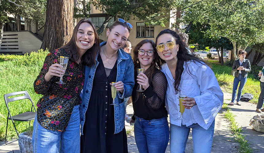 Group of four women