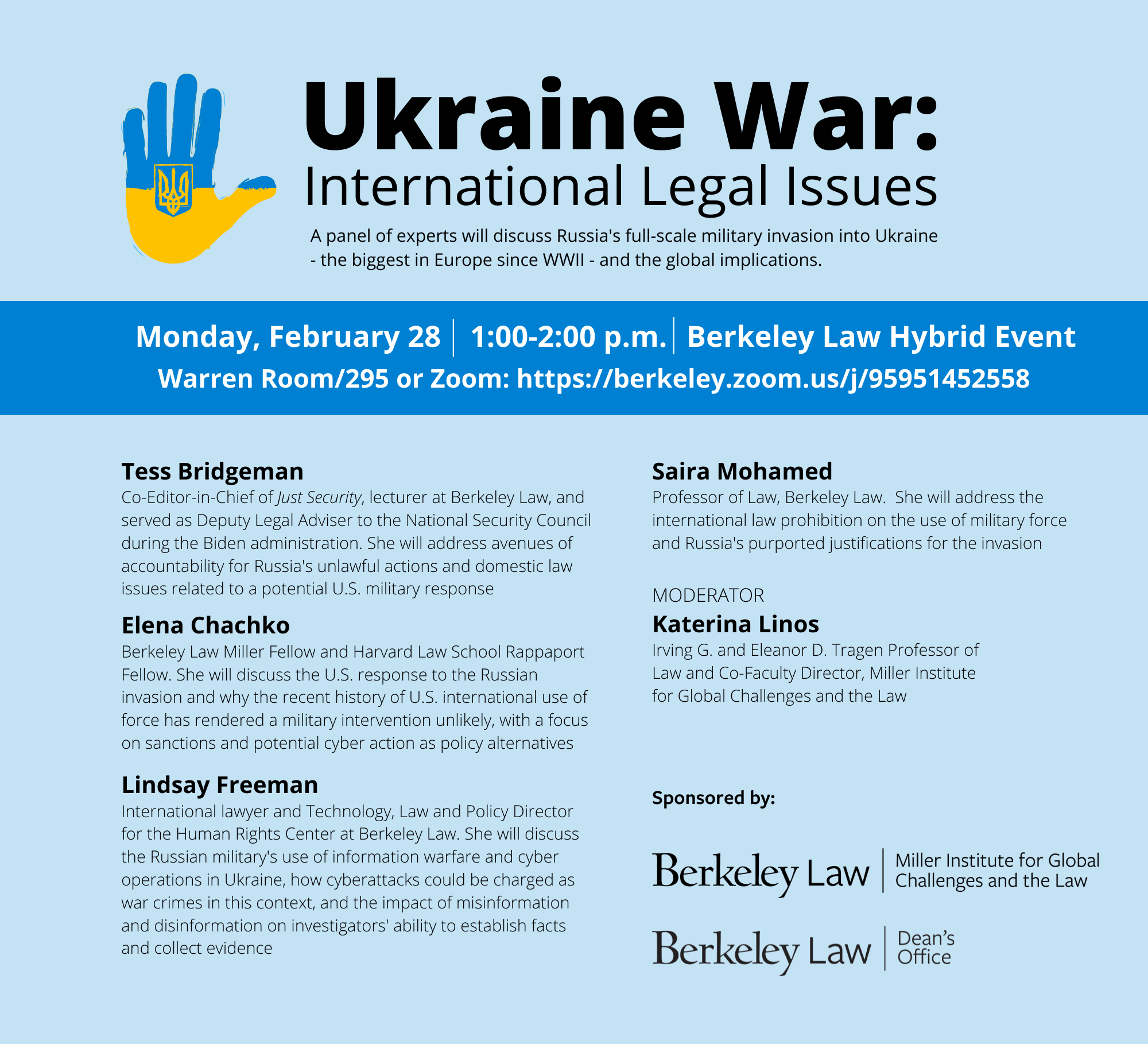 War on Ukraine event flyer