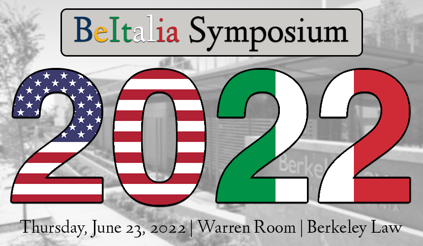 Flyer for 2022 BeItalia Symposium