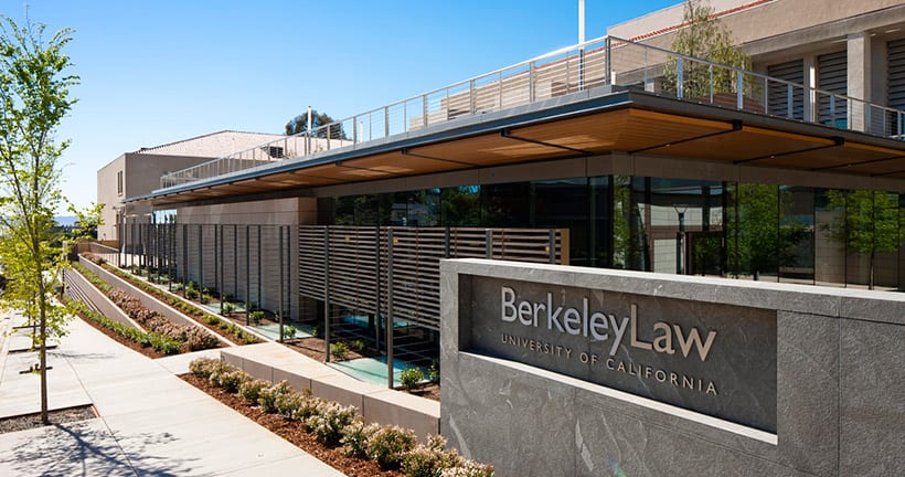 Entrance to Berkeley Law building