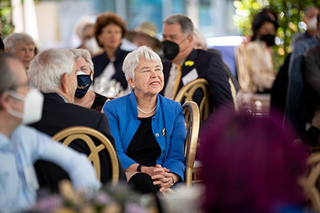 Chancellor Carol Christ at the Wheeler lecture