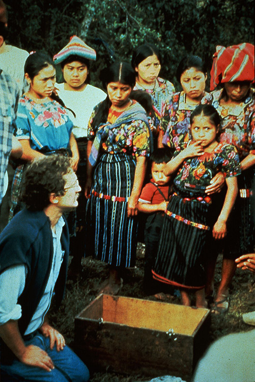 Eric Stover with a group of people in Guatemala