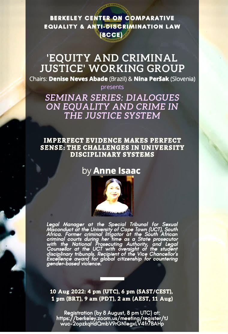 Seminar Series: Anne Isaac Poster