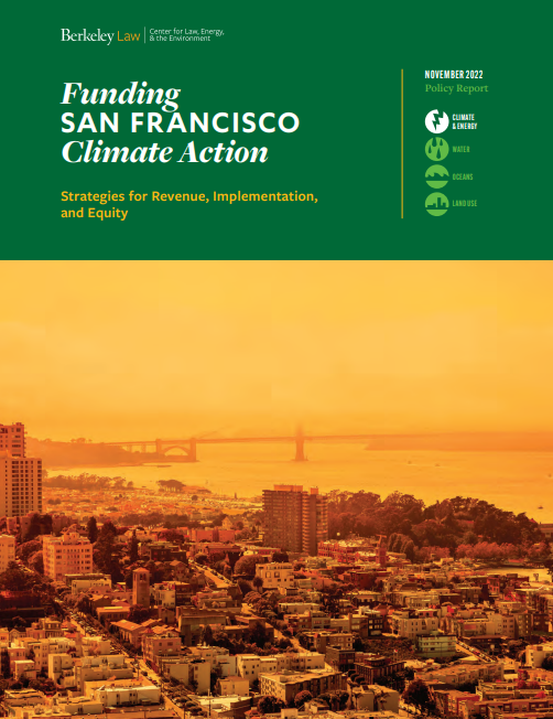 Funding San Francisco Climate Action report cover