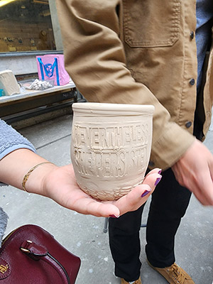 Mug engraved with Nevertheless she persisted